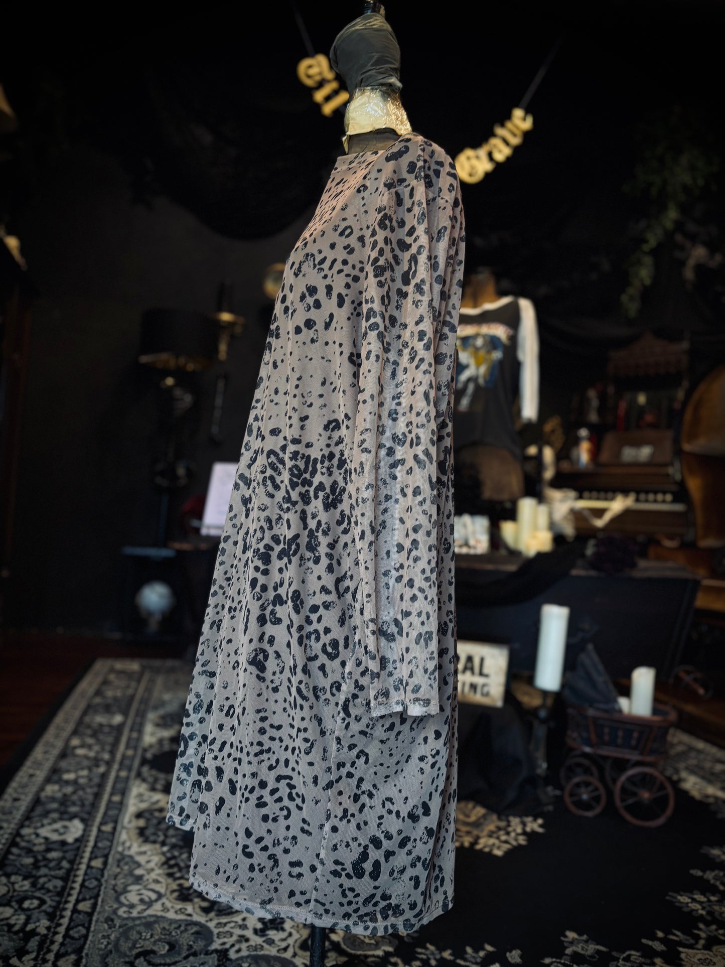Torrid Sheer cheetah print dress