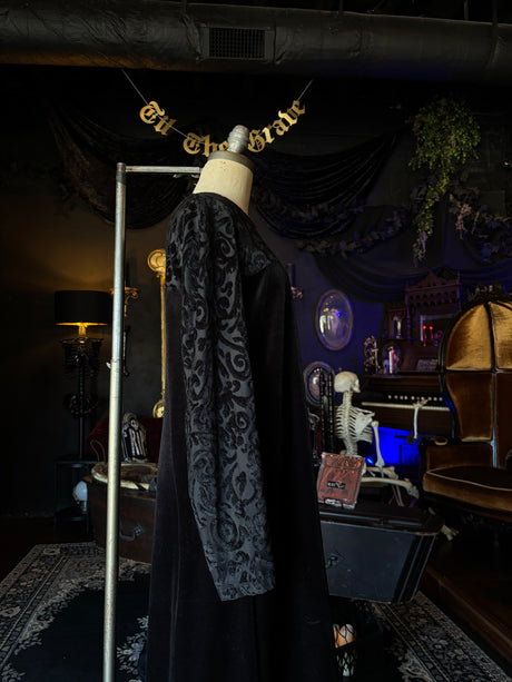Vintage 90’s Diane Von Furstenberg Black Velvet Midaxi Dress