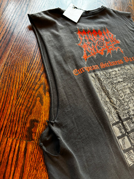 Vintage 1991 Morbid Angel European Sickness Part II SleevelessTour T-Shirt