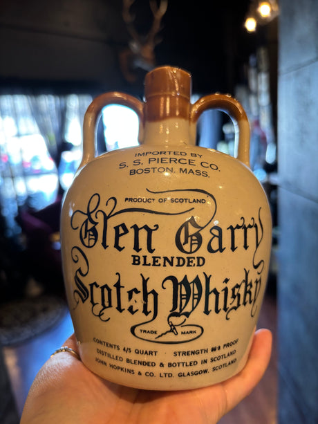 Vintage Glen Carry Scotch Whisky Collectible Bottle