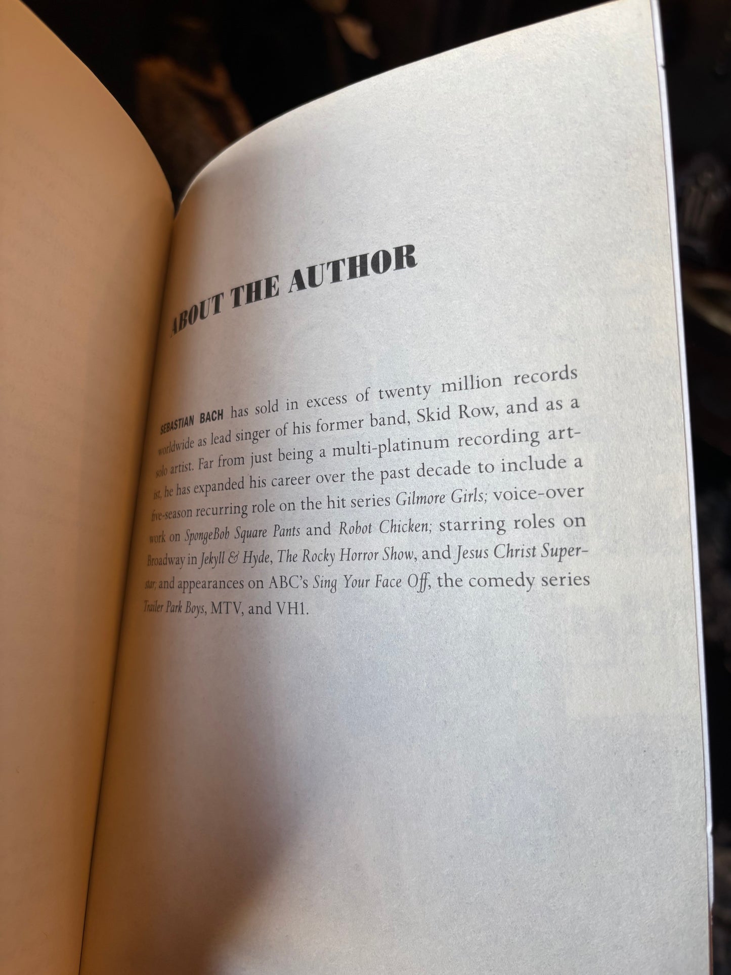 18 and Life in Skid Row Auto Biography by Sebastian Bach