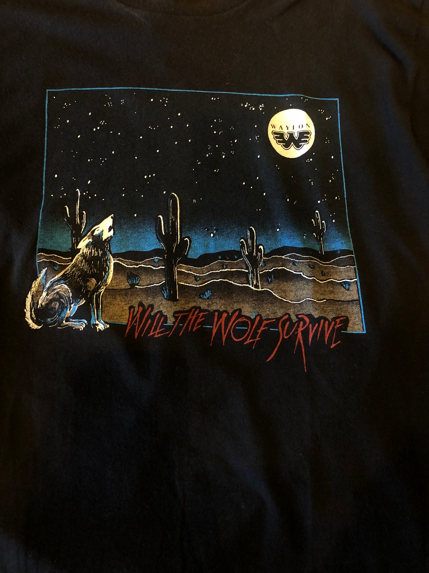 Vintage Waylon Jennings “Will the Wolf Survive?” T-Shirt