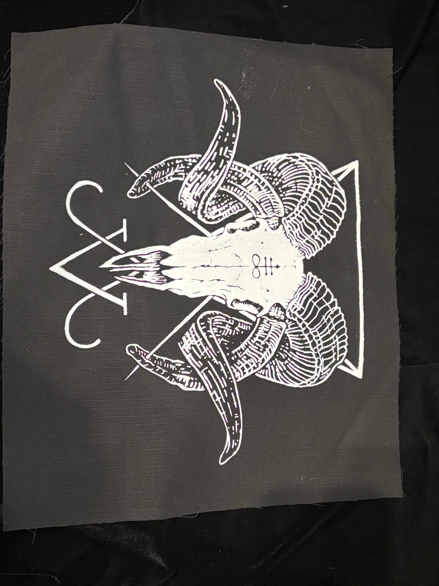 Leviathan ram skull back patch
