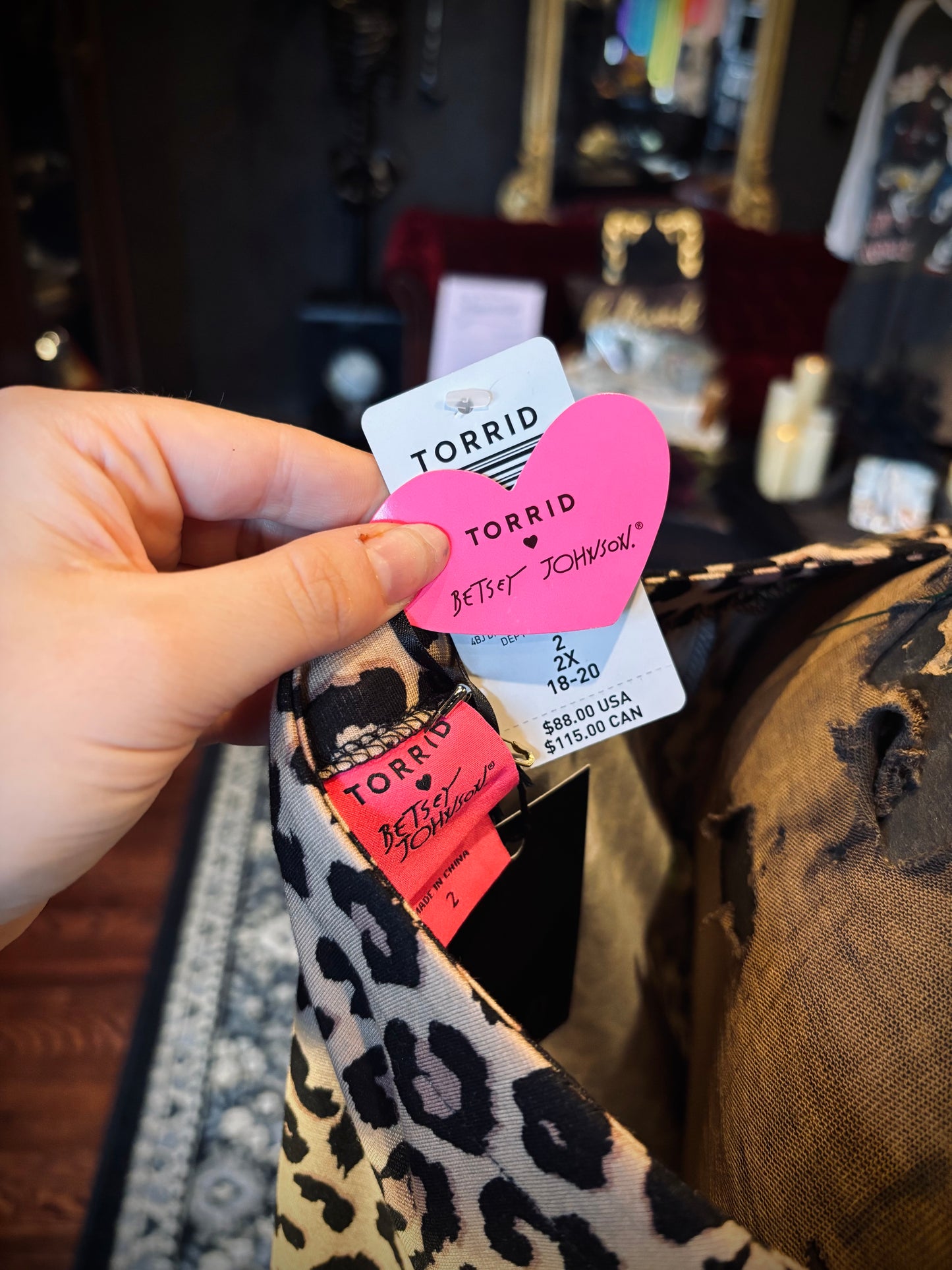 Betsey Johnson x Torrid Long sleeve shift dress