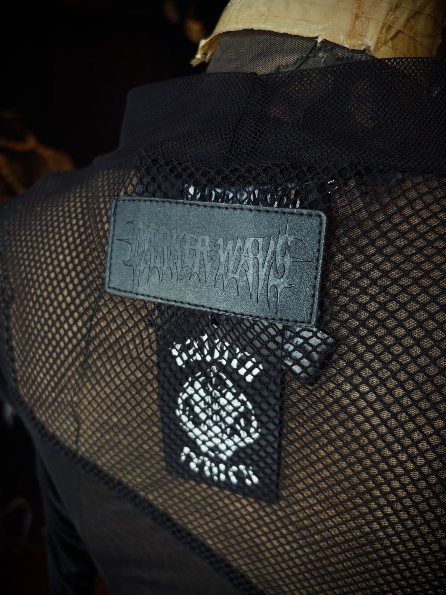 DARKERWAVES sheer fishnet dress
