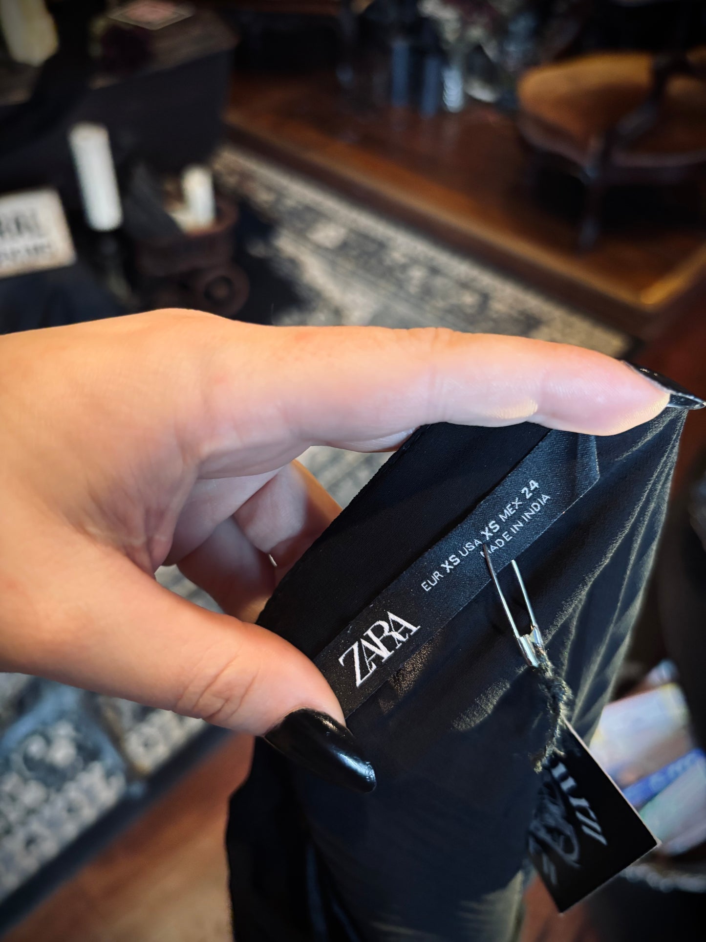 Zara Semi-Sheer blouse