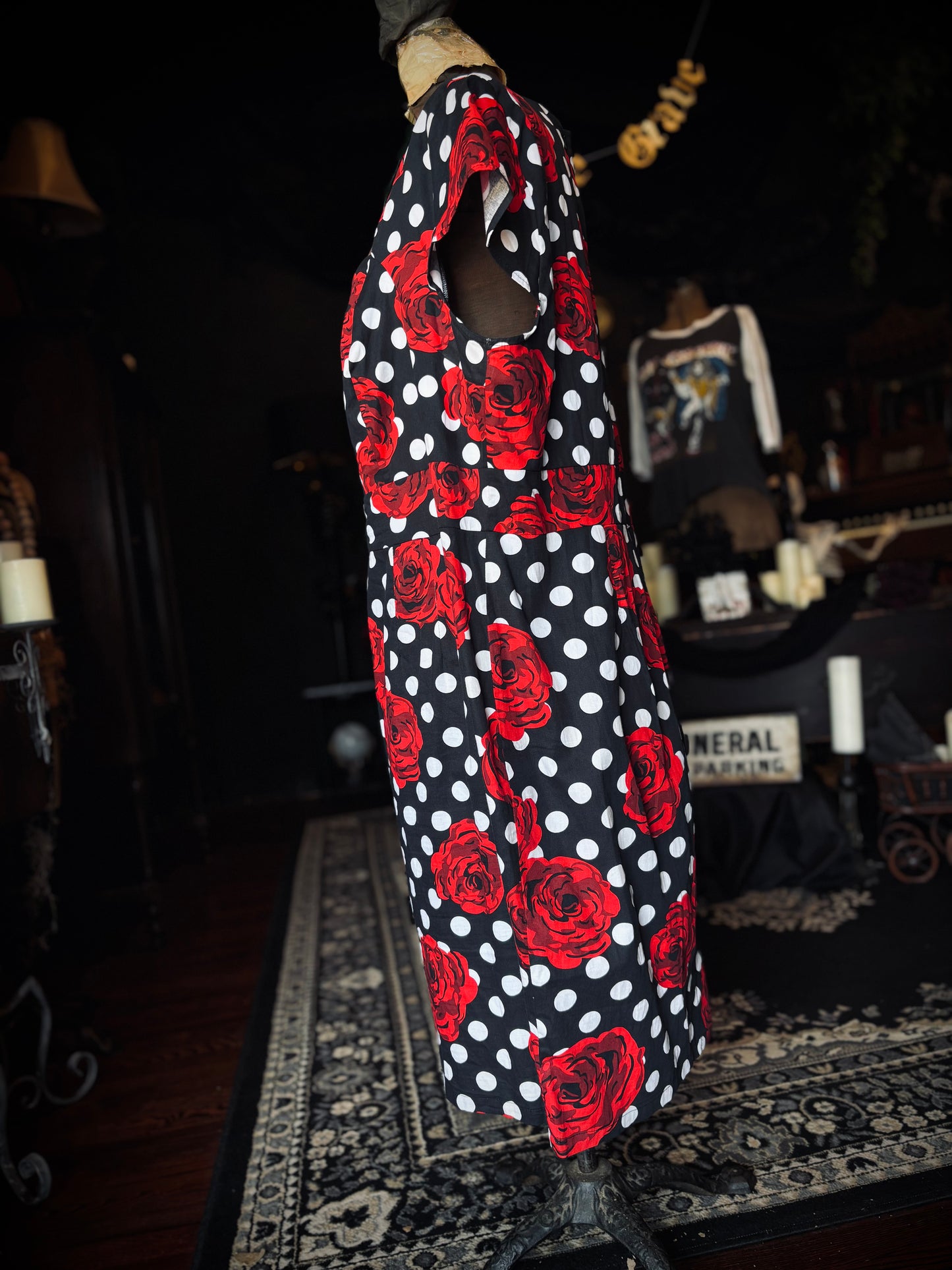 Grace Karin Rose Polkadot pinup dress
