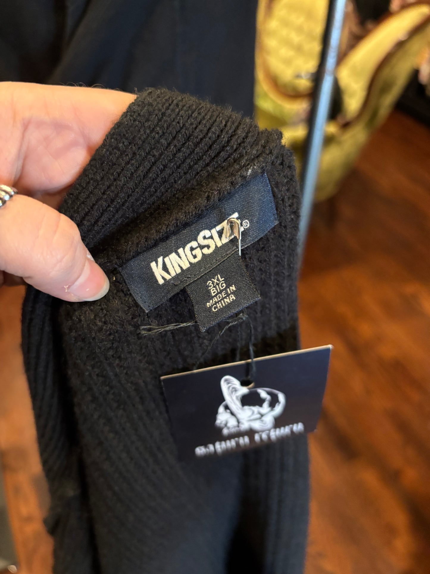 Ultimate Emo Black Knit Oversized Cardigan