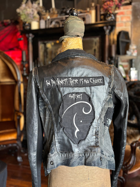 Rick Owen’s DRKSHDW Denim & Leather Customized Jacket
