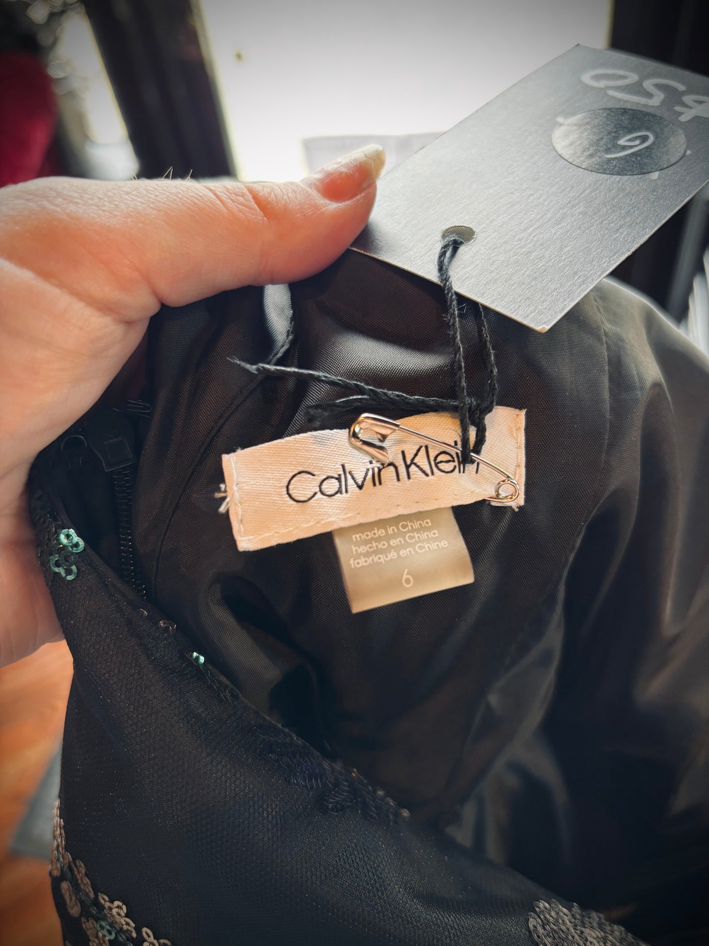 Calvin Klein high low Formal gown