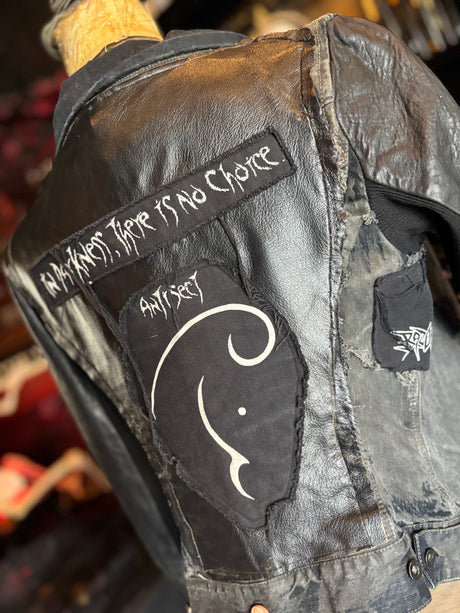 Rick Owen’s DRKSHDW Denim & Leather Customized Jacket