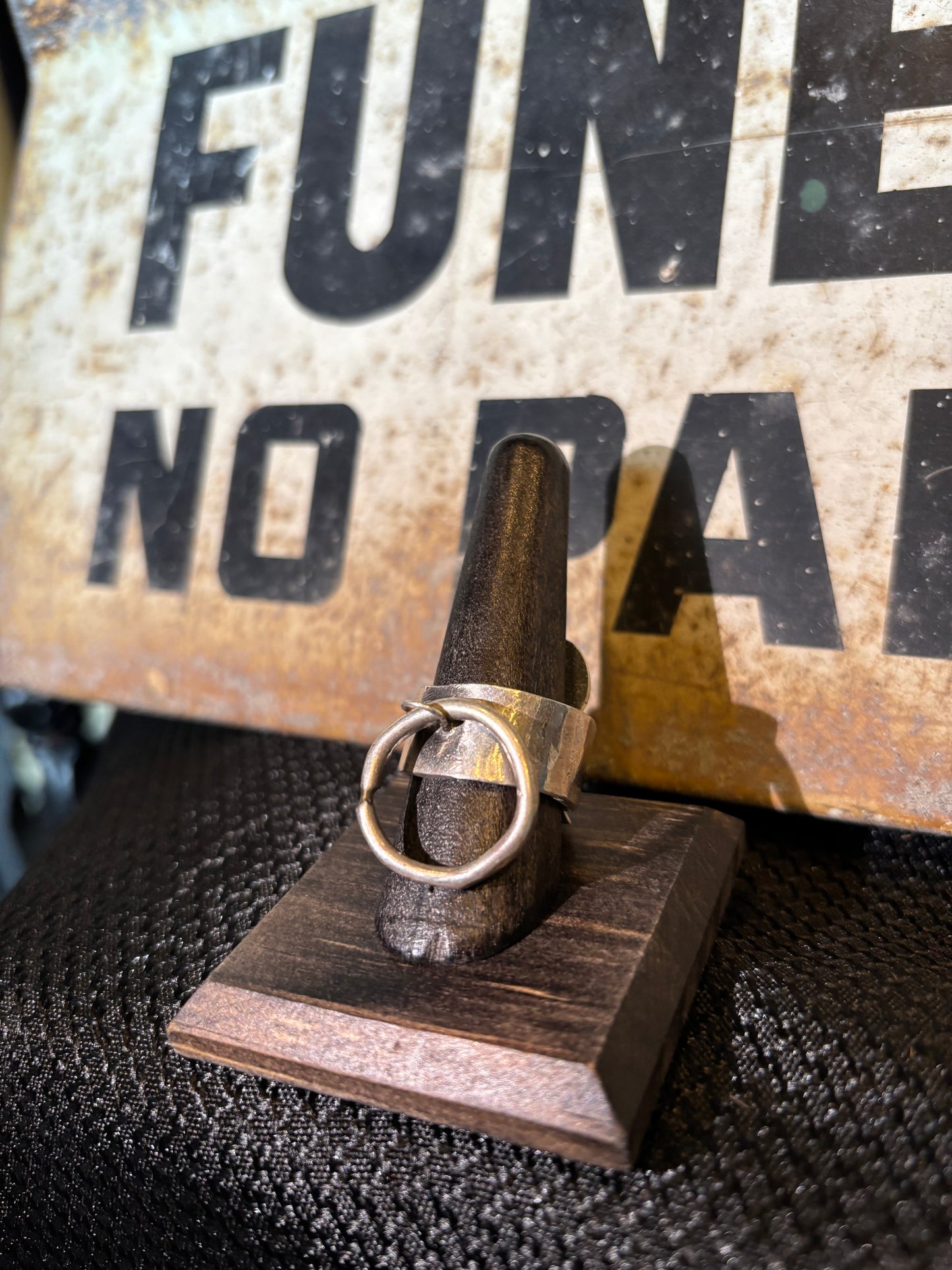 YPYP; ‘Bound O Ring’ Sterling Silver