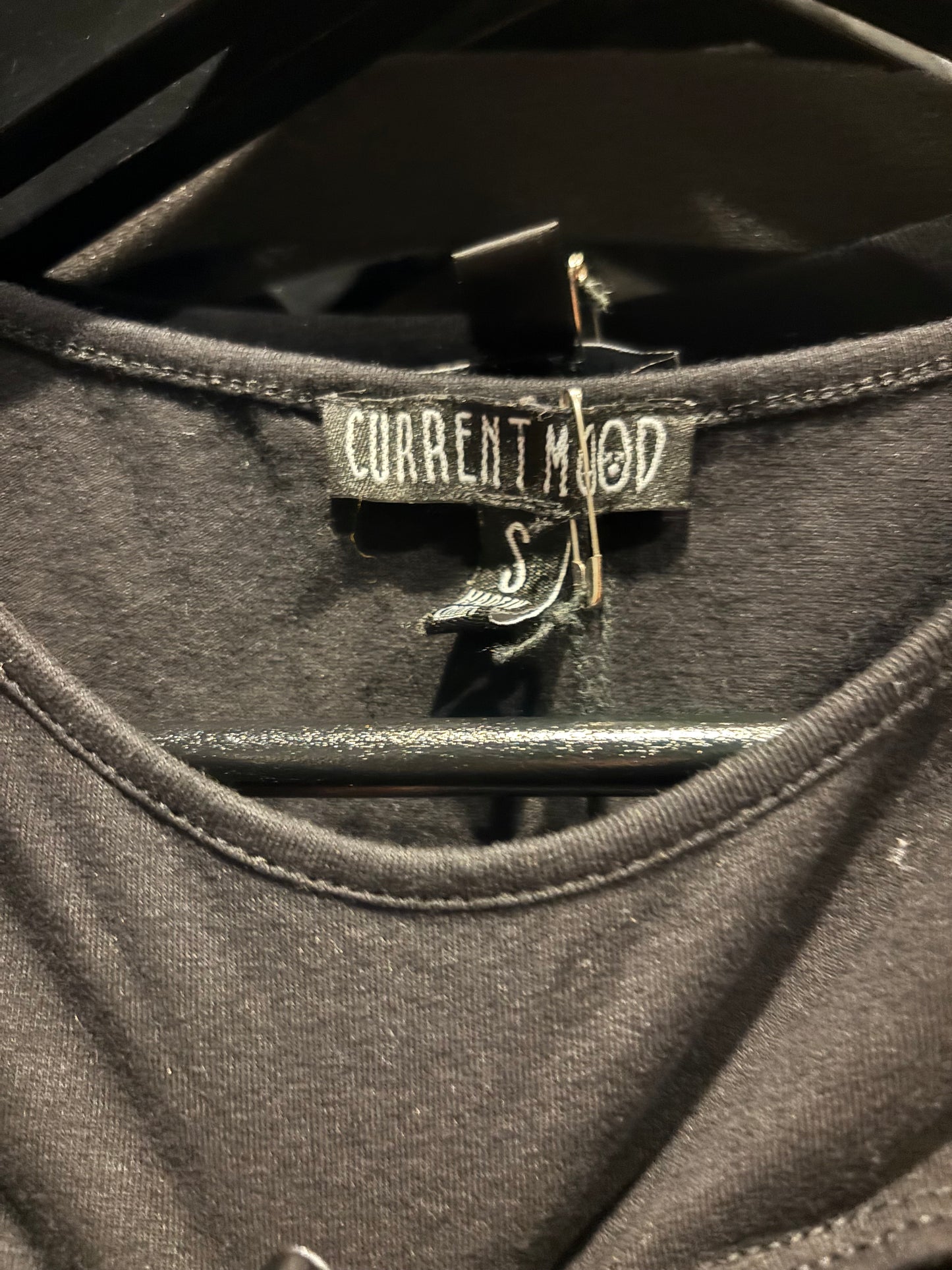 Current mood Strap-y black top