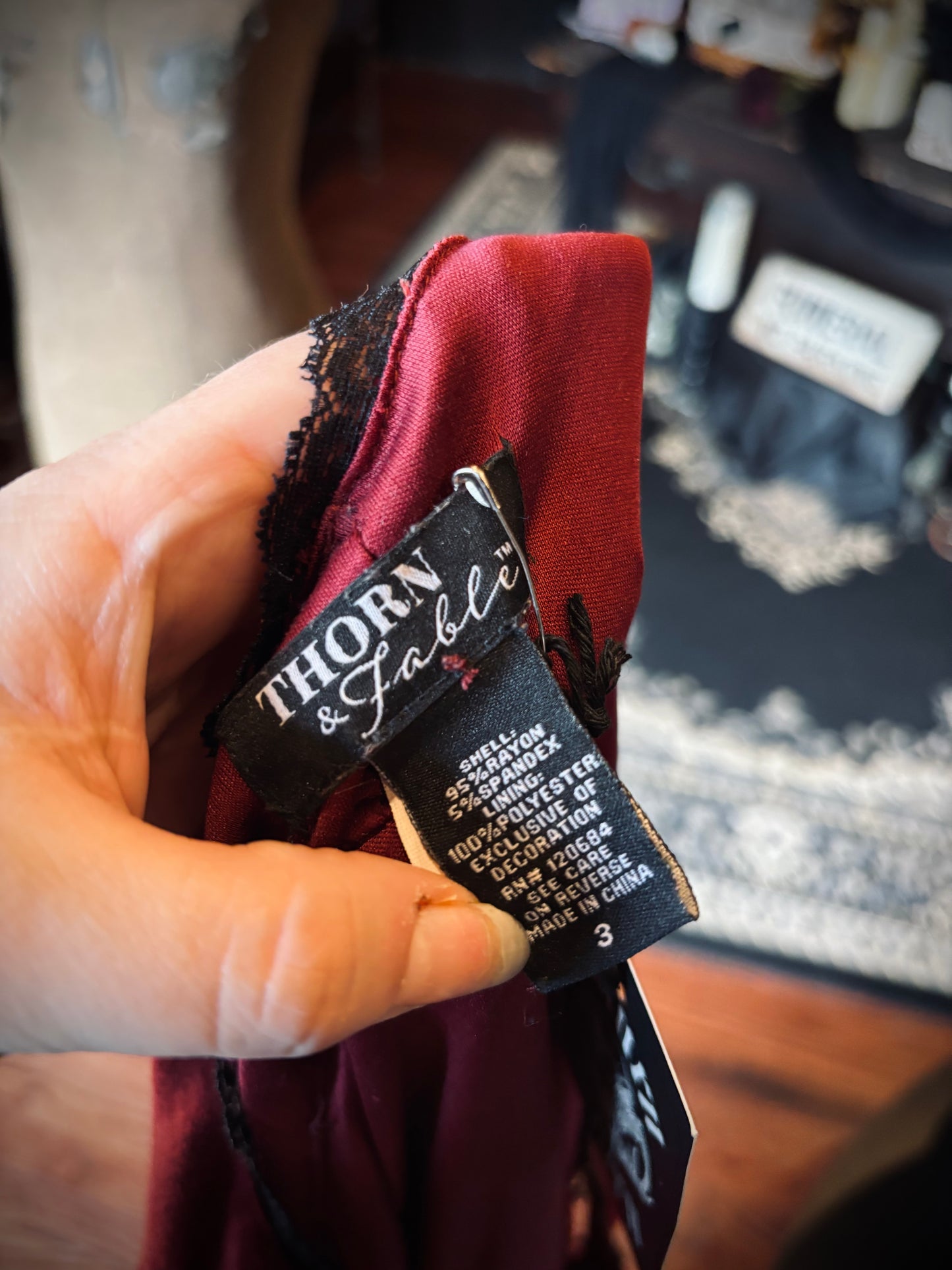 Thorne and fable Red plus size Cut-put dress