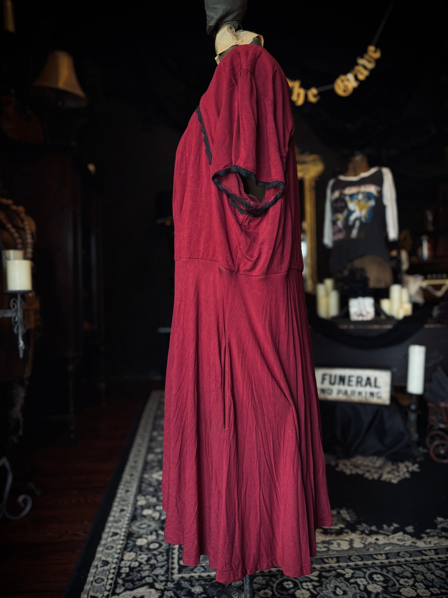Thorne and fable Red plus size Cut-put dress