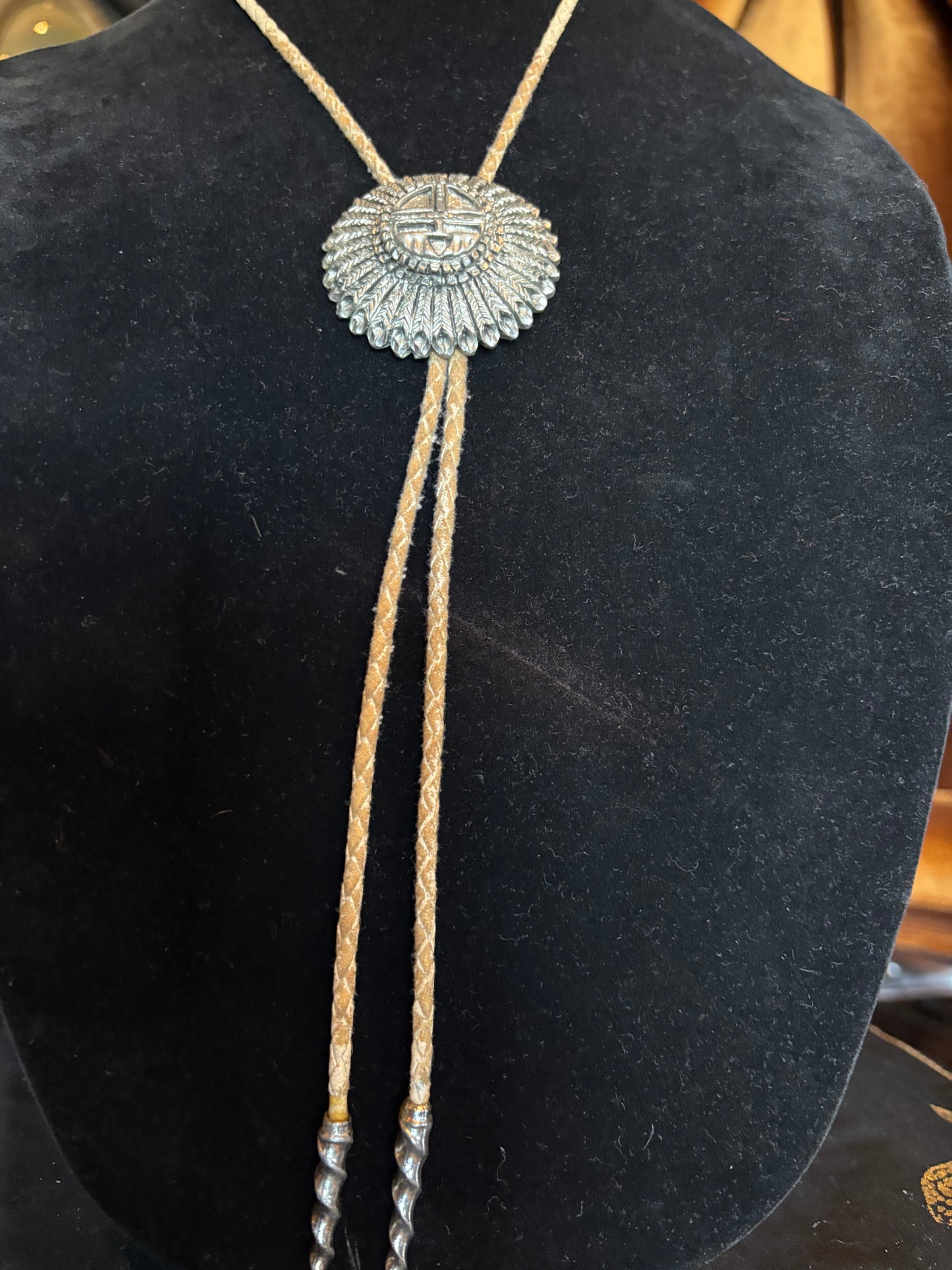 Zuni Sunface Bolo