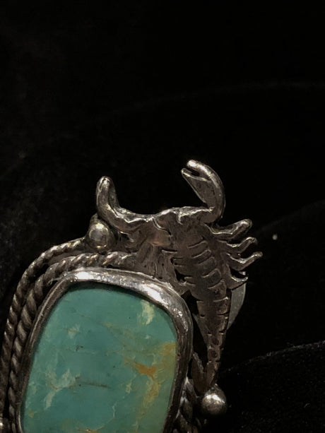 Sterling Silver Scorpion Turquoise Ring