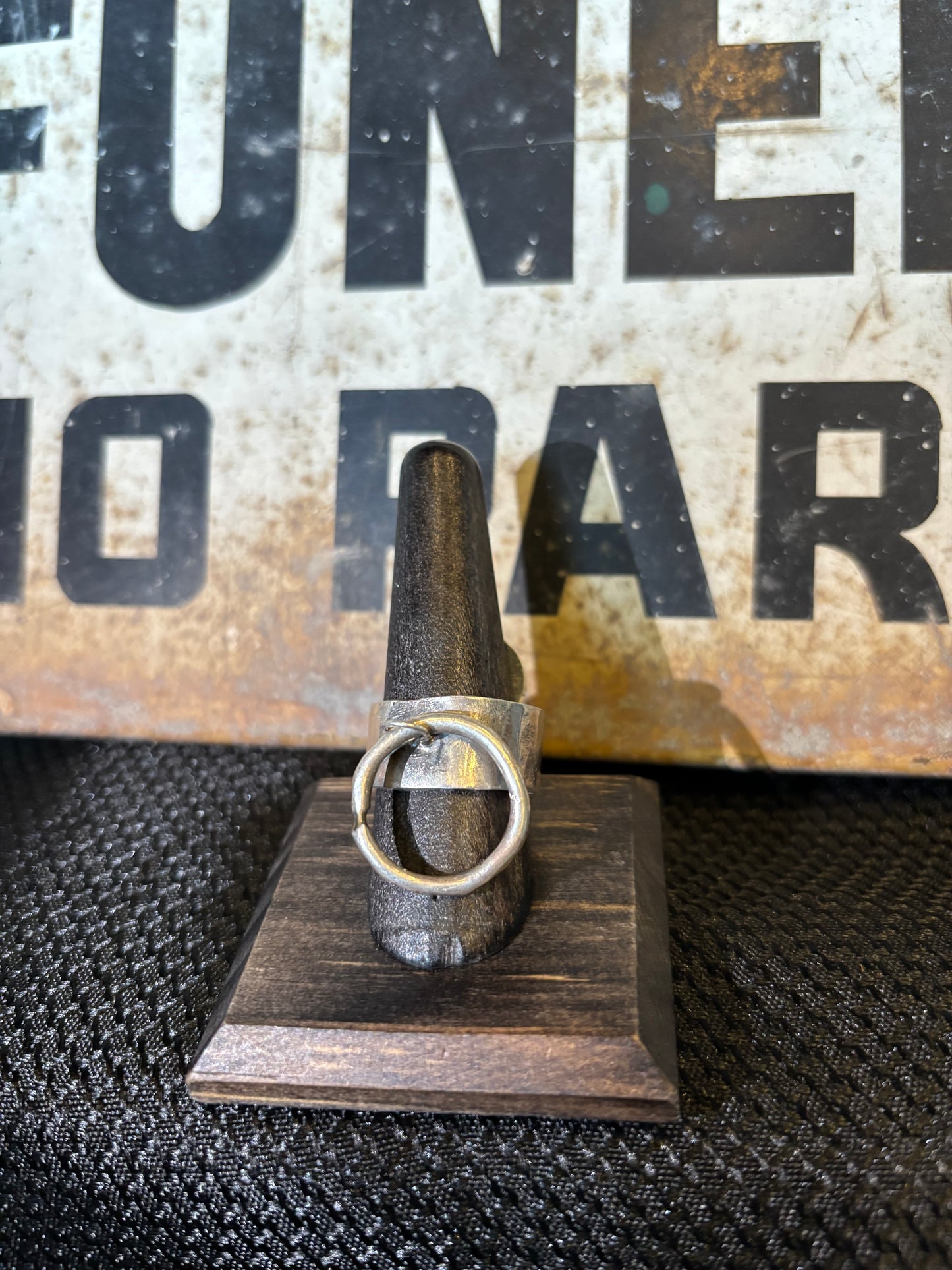 YPYP; ‘Bound O Ring’ Sterling Silver