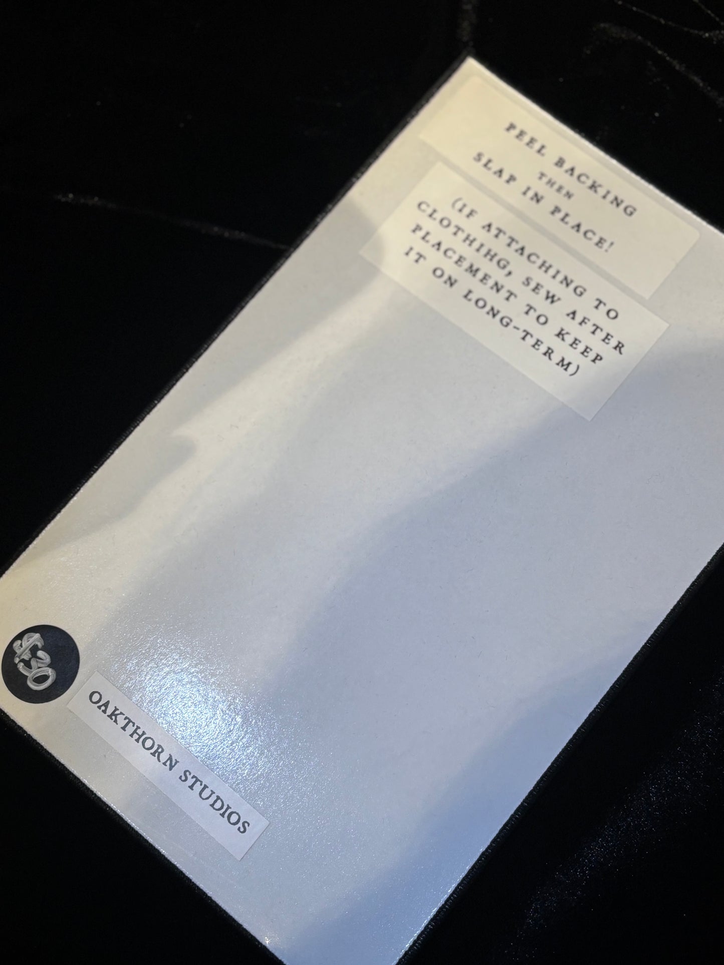 “The Sin” Back Patch