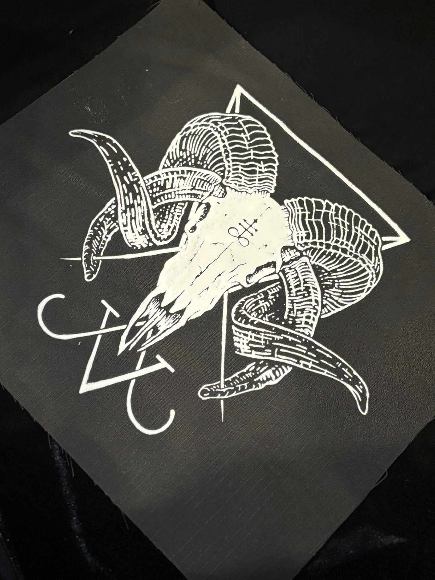 Leviathan ram skull back patch