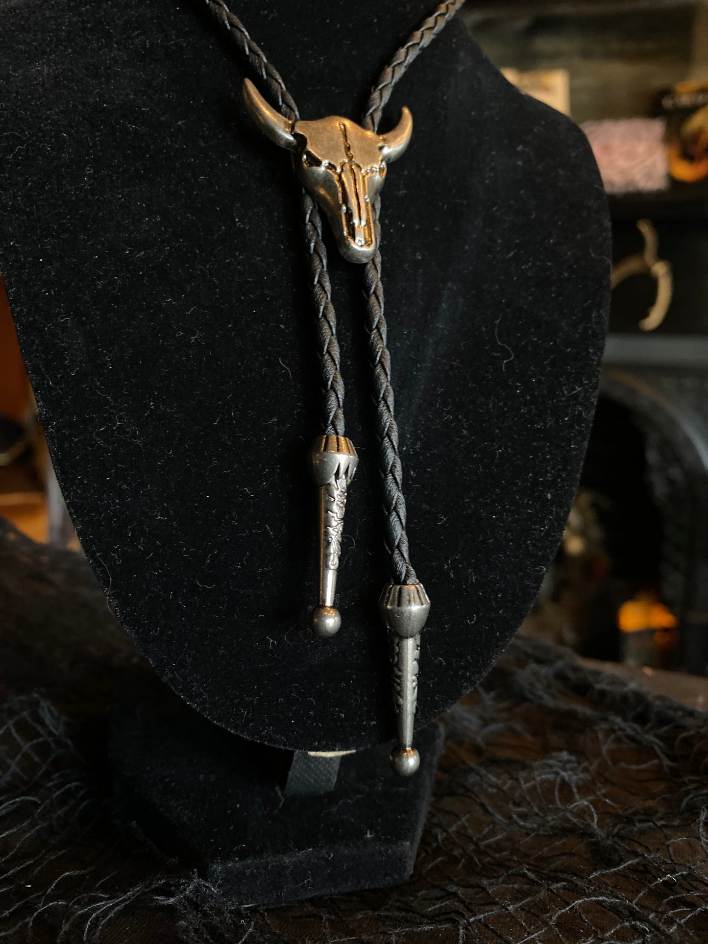 Cow Skull Bolo Tie