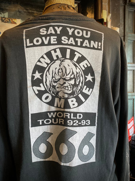 Vintage White Zombie “Say You Love Satan” ‘92-‘93 World Tour Long Sleeve T-Shirt