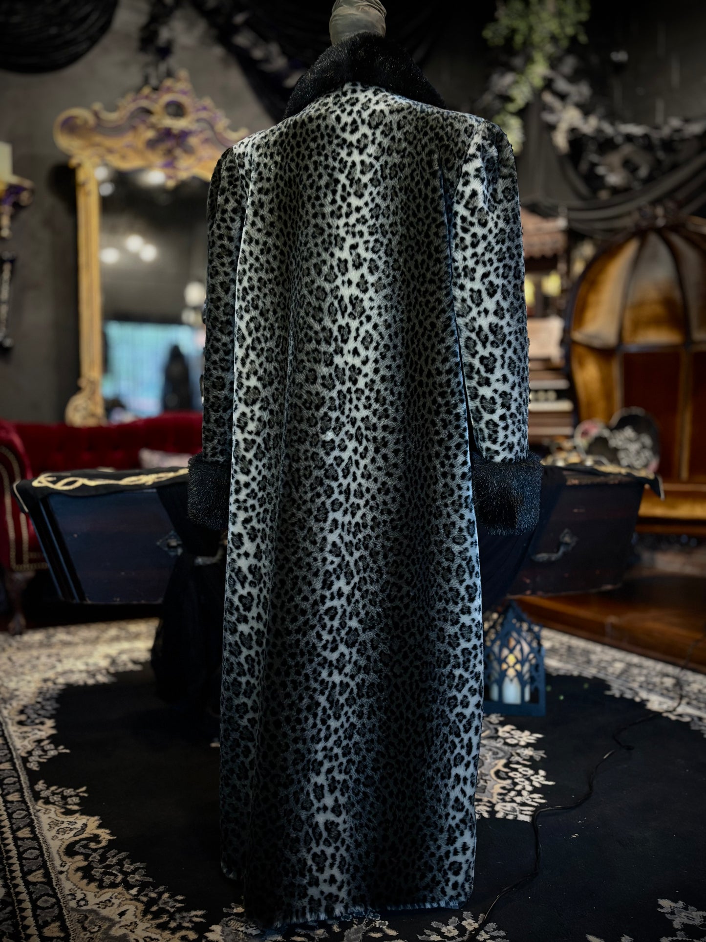 Extra Long! Vintage Faux Fur Olympia Coat