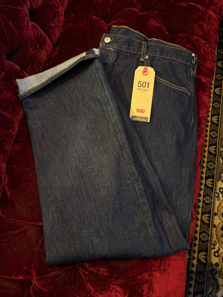 NWT Classic Levi Dark Wash 501 Originals Denim Jeans