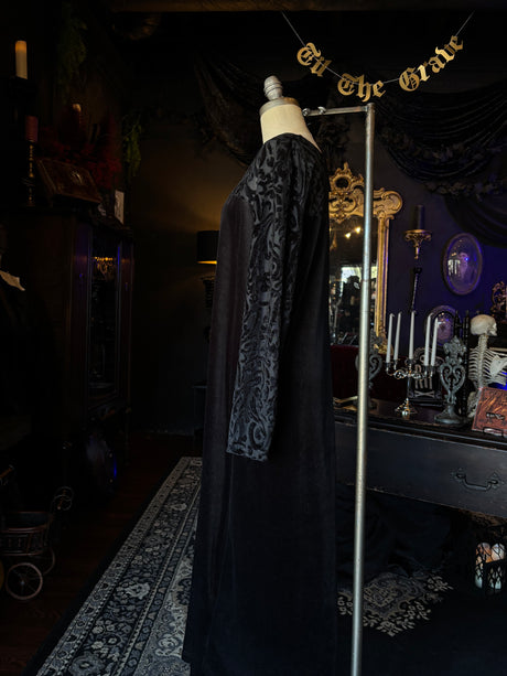 Vintage 90’s Diane Von Furstenberg Black Velvet Midaxi Dress