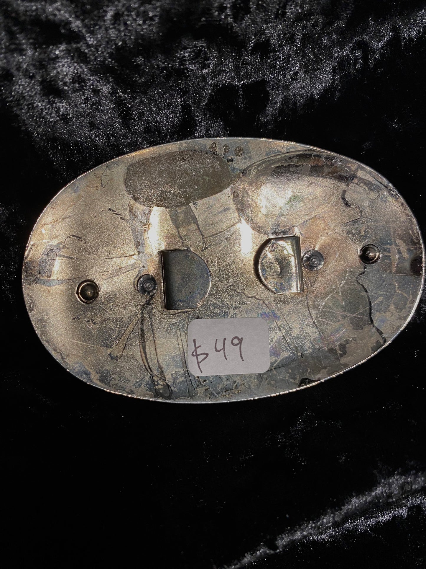 Steel and Wood Belt Buckle