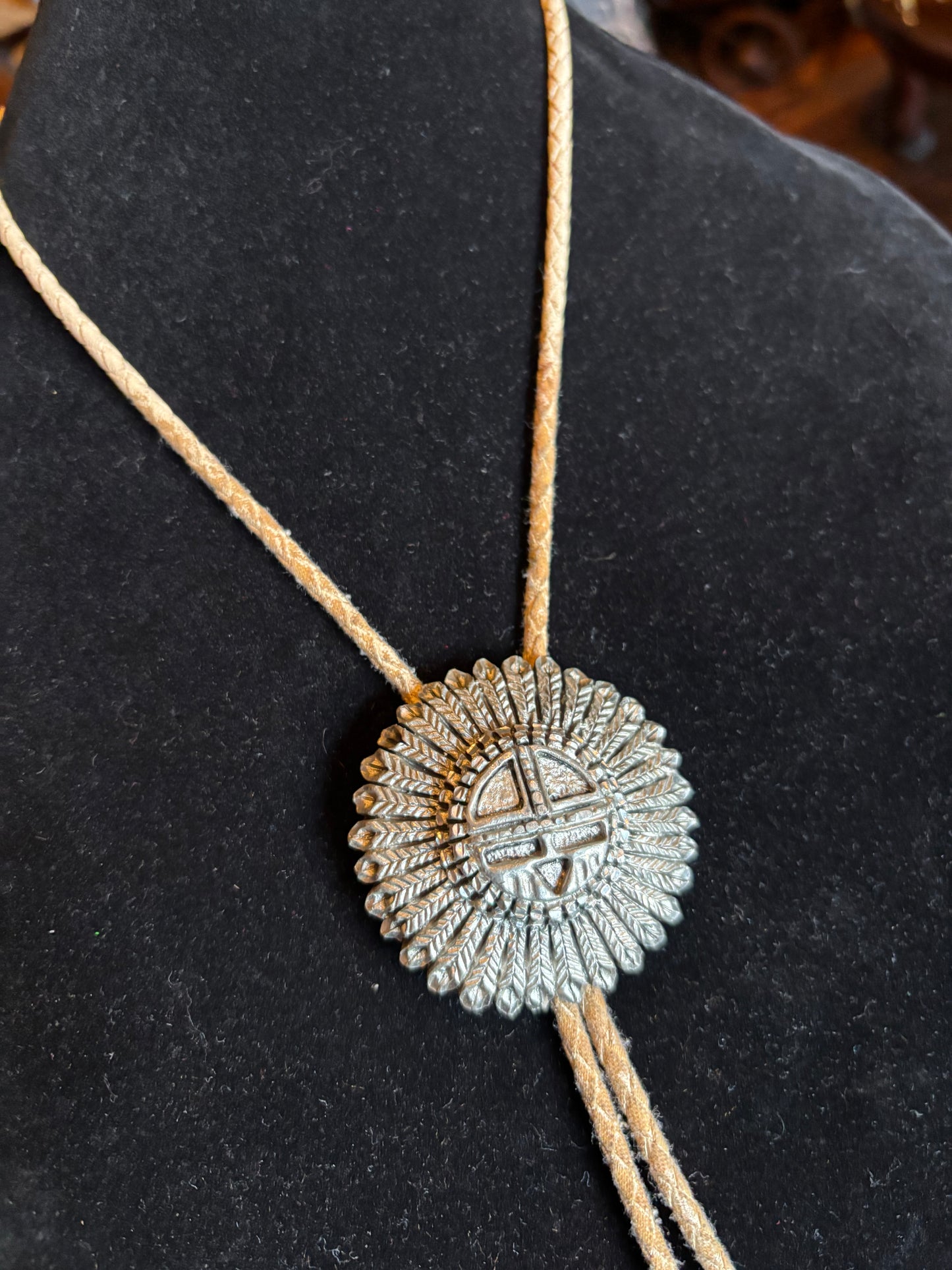 Zuni Sunface Bolo