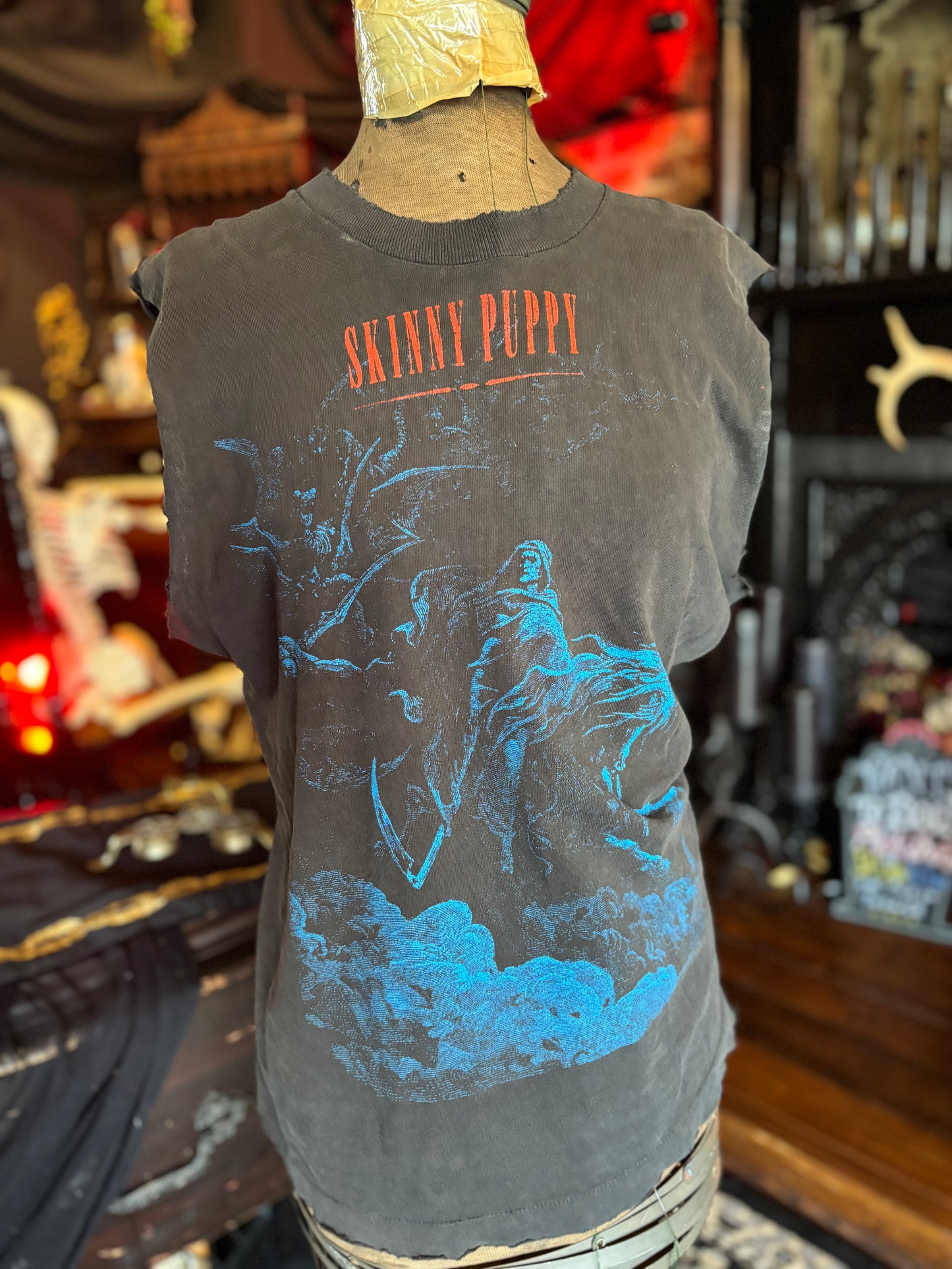 Vintage Skinny Puppy T-shirt Chainsaw 1993/1987