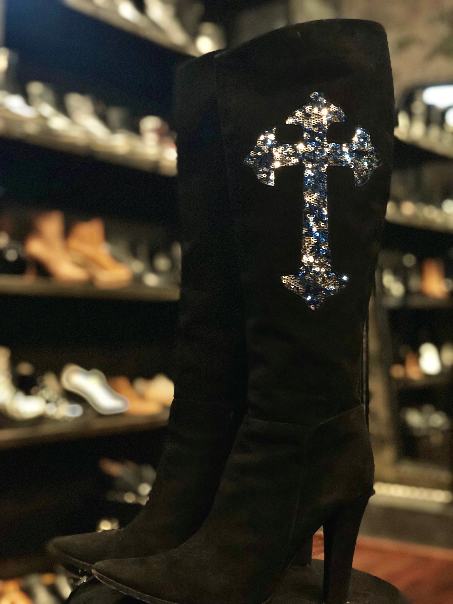 Vero Cuoio Black Gothic Knee High Boots
