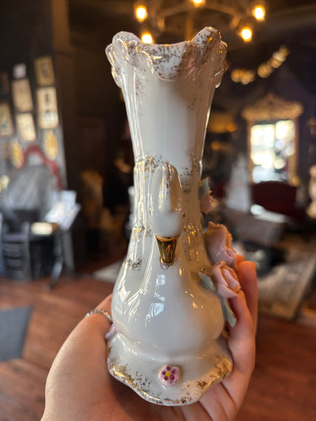 Porcelain Swan with Bone china roses