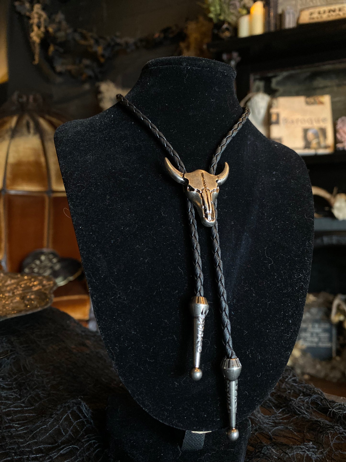 Cow Skull Bolo Tie