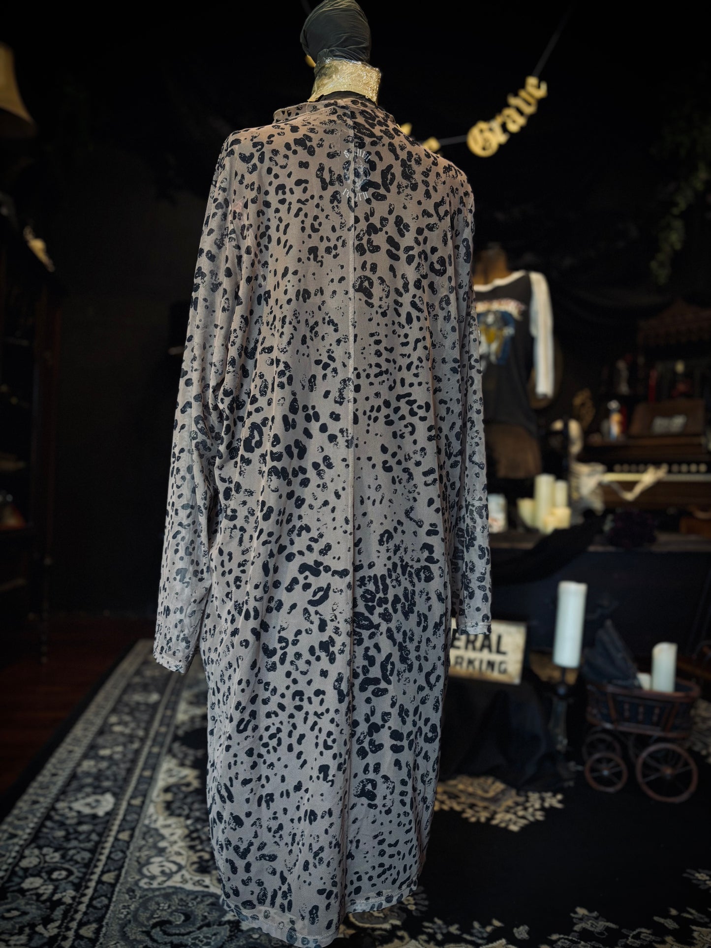 Torrid Sheer cheetah print dress