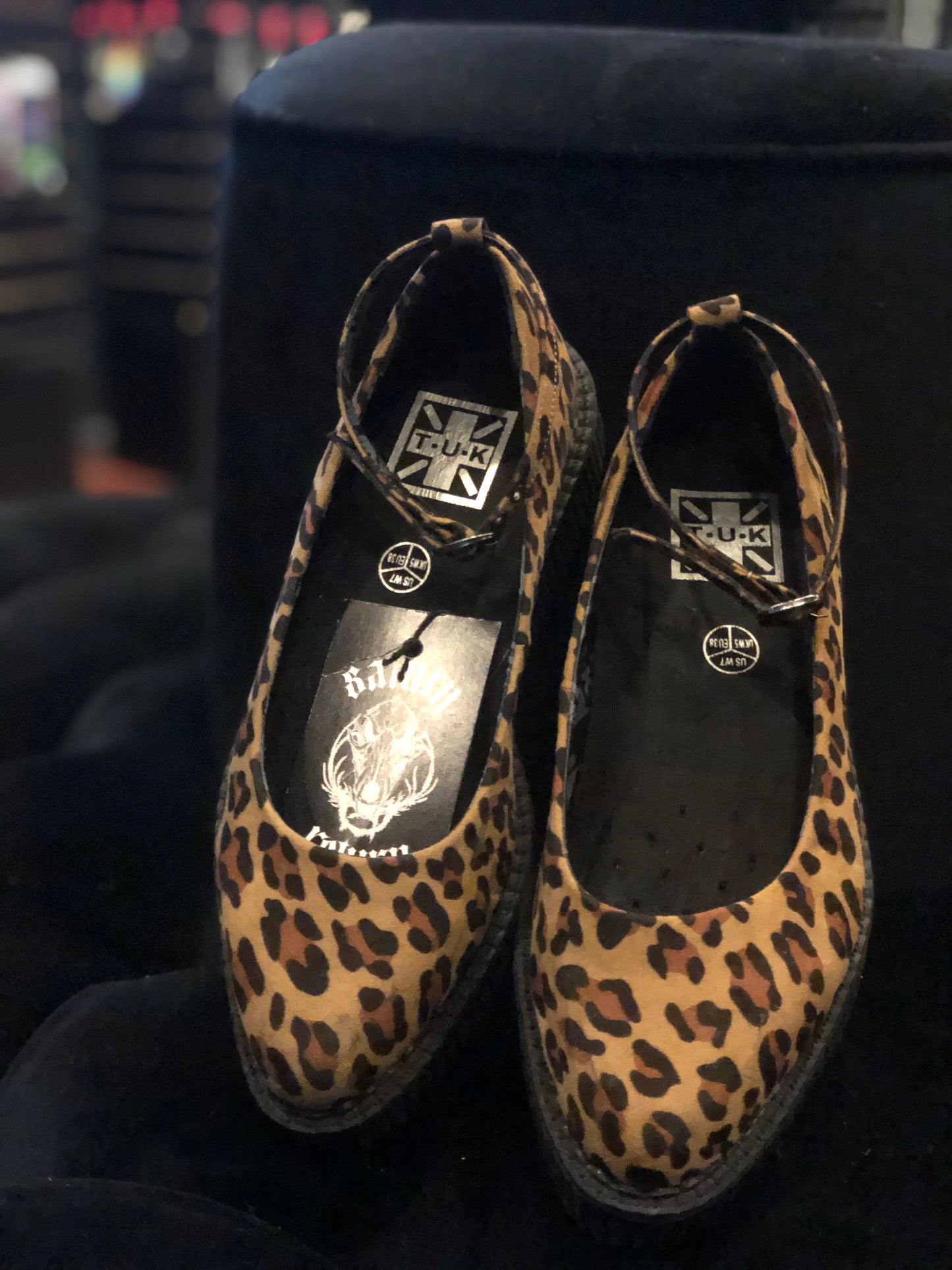 Cheetah Print TUK Mary Janes