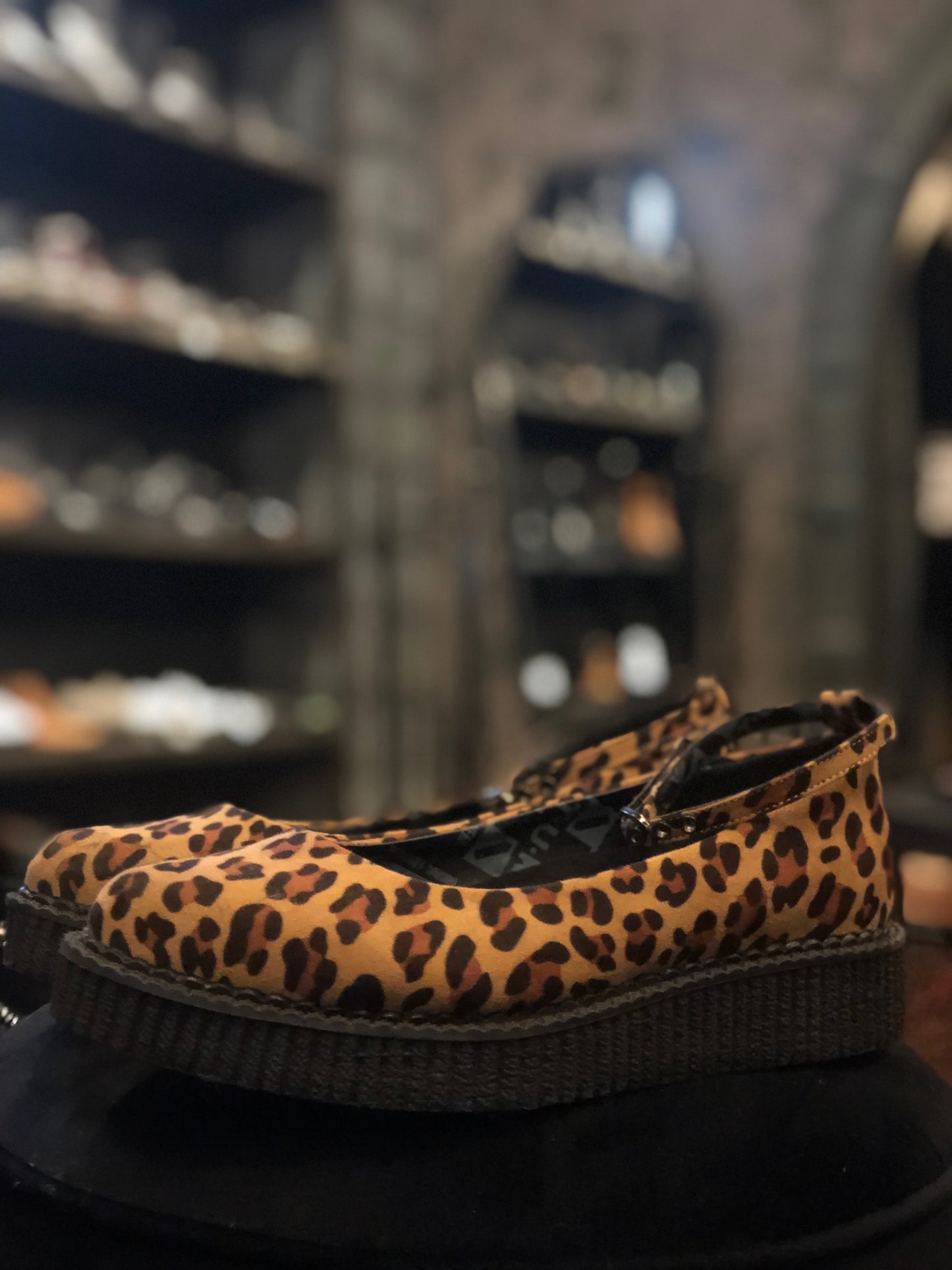 Cheetah Print TUK Mary Janes