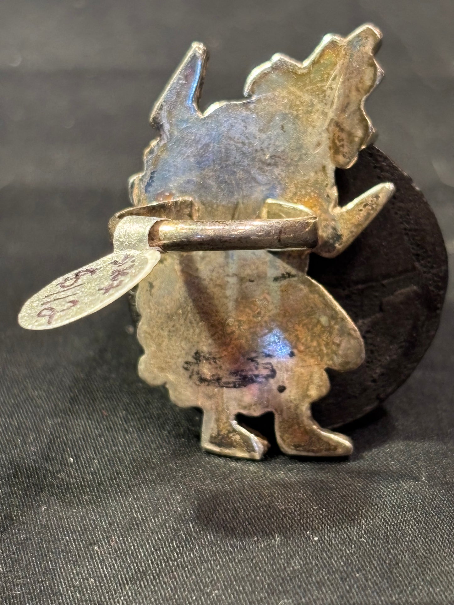 Silver Zuni Knifewing Kachina Dancer Ring