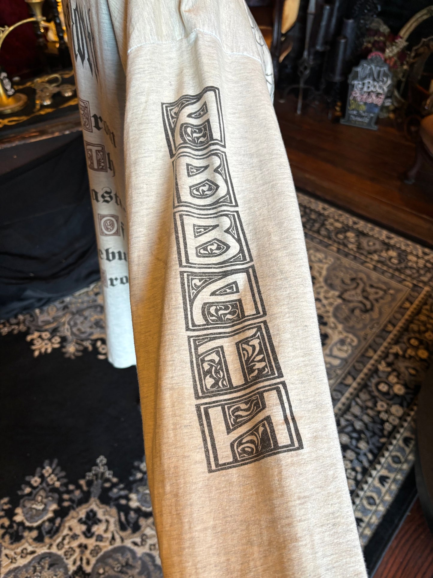 Vintage Grey Immortal Battles In The North Long Sleeve Tee