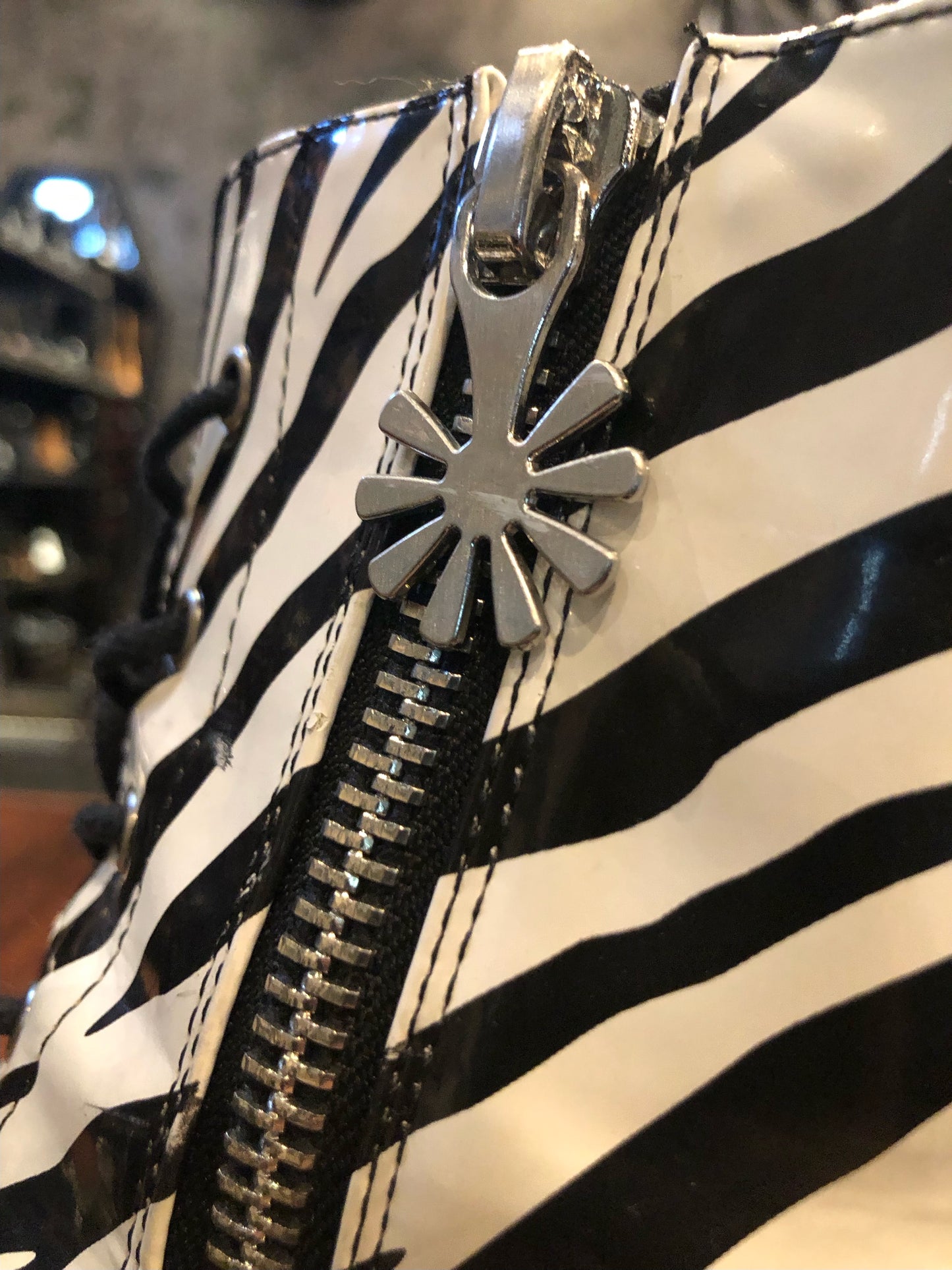 dELiA’s Zebra Print Platform Boots