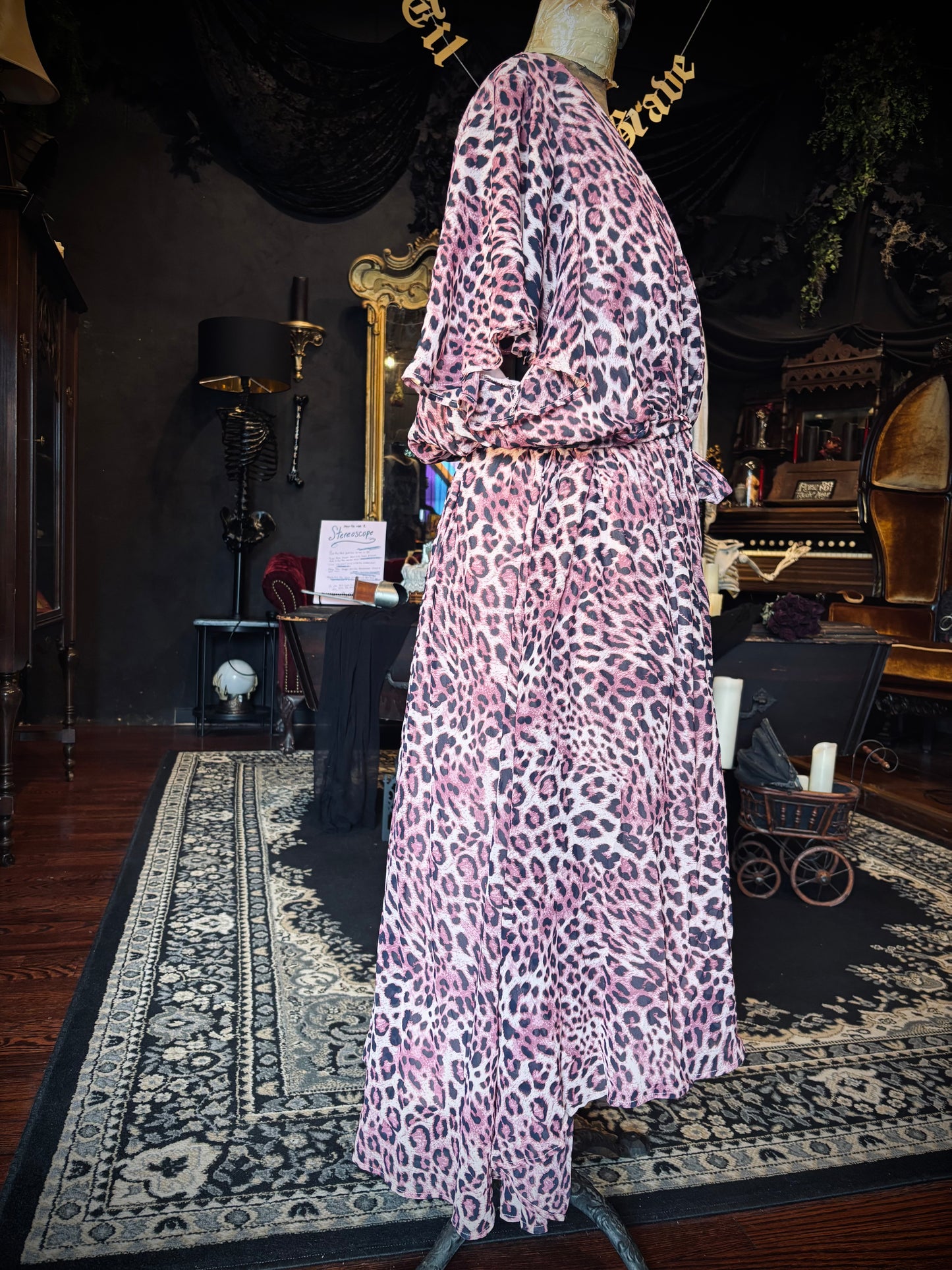 Pretty in pink Torrid Cheetah Print Wrap dress
