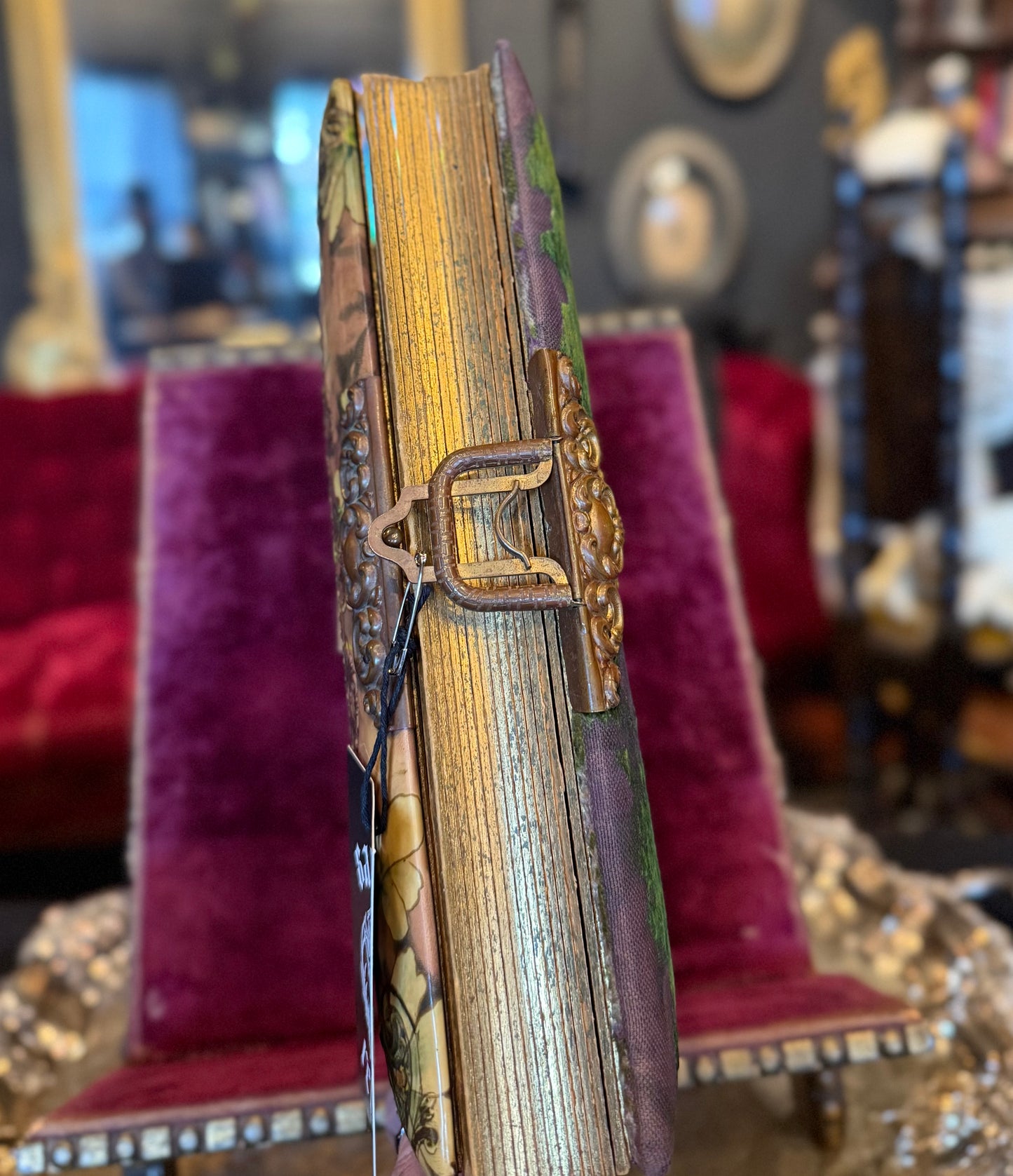 Antique Goddess Demeter Decorative Floral Blank Photo Album