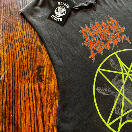 Vintage 1991 Morbid Angel European Sickness Part II SleevelessTour T-Shirt