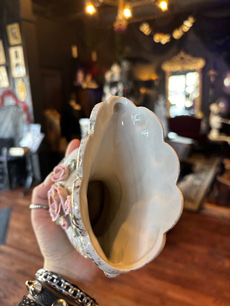 Porcelain Swan with Bone china roses