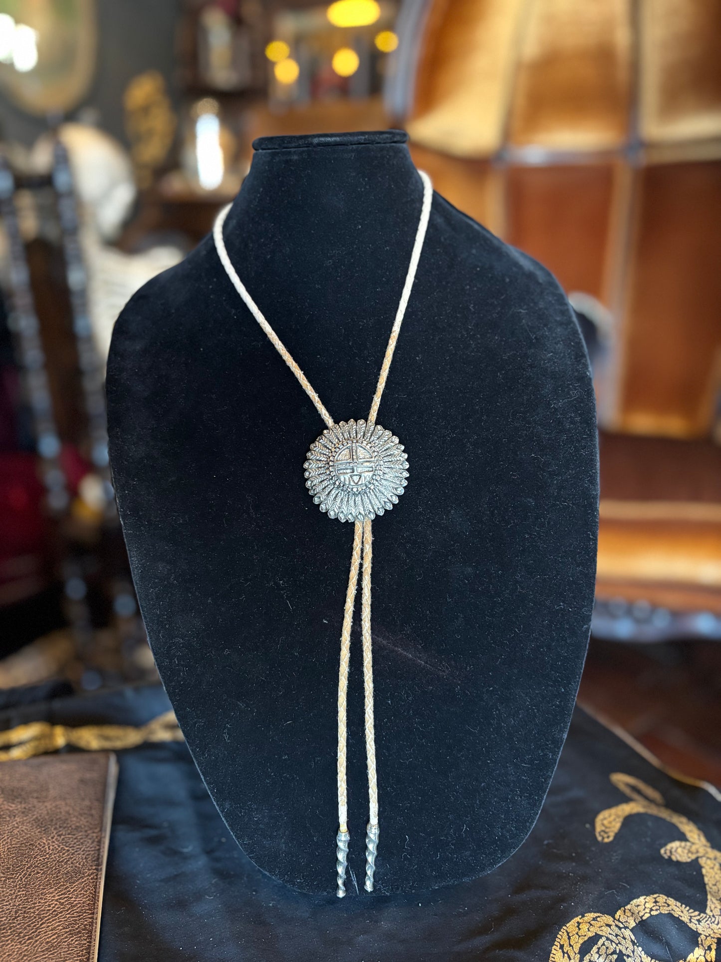 Zuni Sunface Bolo