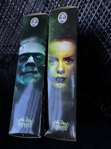 Living Dead Dolls x Universal Monsters Mezco Frankenstein and The Bride Collectible Figures Set