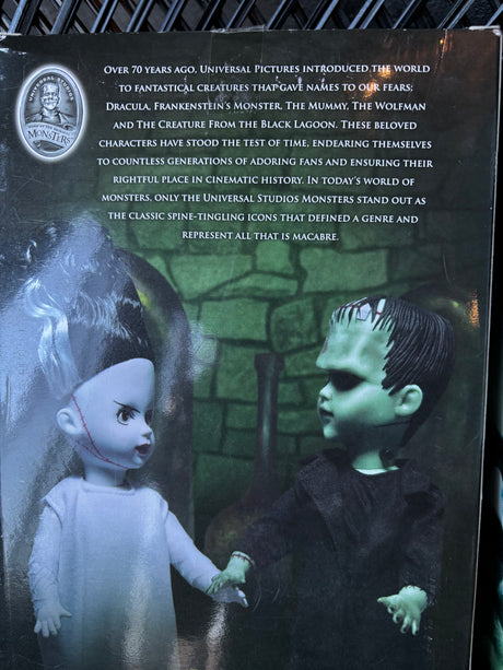 Living Dead Dolls x Universal Monsters Mezco Frankenstein and The Bride Collectible Figures Set