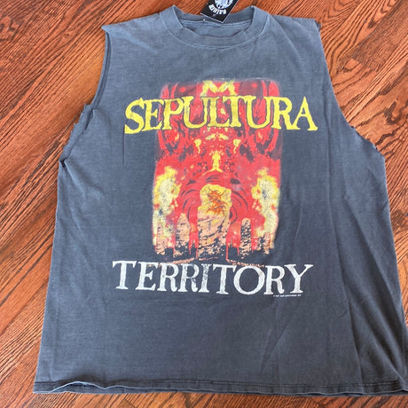 Vintage 90’s Sepultura “Territory” Cut-Off Sleeveless Shirt