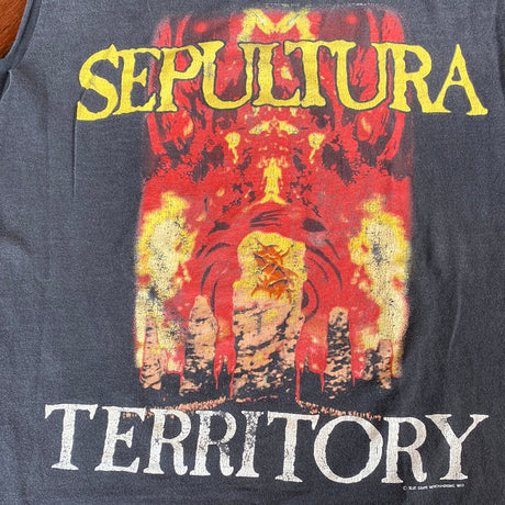 Vintage 90’s Sepultura “Territory” Cut-Off Sleeveless Shirt